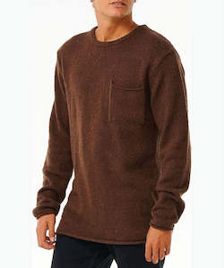 Rip Curl Neps Crew Mens Jumper - Chocolate