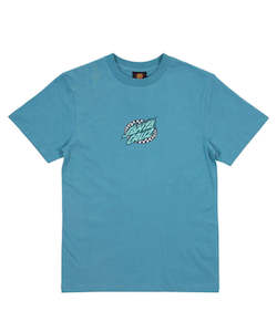 Youth 1: Santa Cruz Goal Flame Centre Short Sleeve Tee - Ocean