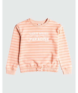 Youth 1: Roxy Electric Feel Girls Crew - Tropical Peach