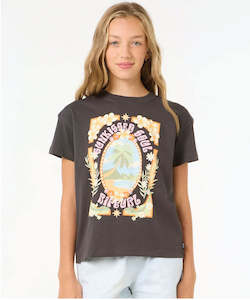 Girls: Rip Curl Island Bliss Art Girls Tee - Washed Black