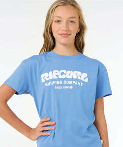 Girls: Rip Curl Surf Puff Relaxed Girls Tee - Blue