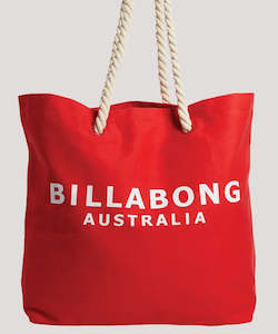 Travel Bags: Billabong Society Beach Bag - Sweet Cherry