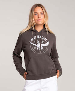 Hurley Pegasus Hurley Girls Fleece Hoodie Raven
