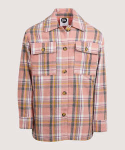 Girls Coats Jackets: Eve Girl Addison Shacket - Check