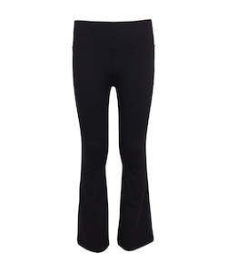 Girls Pants: Eve Girl Active Flare Pant - Black