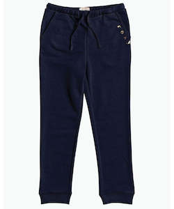 Girls Pants: Roxy Power Day Foil A Girls Trackpant Mood Indigo