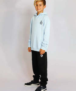 Boys Pants: Volcom Boys Youth Vologo Fleece Pant - Black