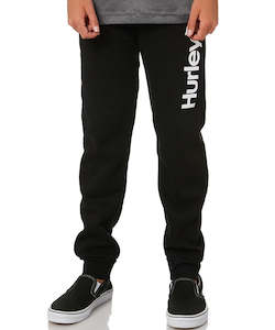 Boys Pants: Hurley  Boys Fleece Jogger Black