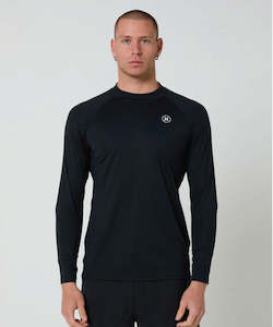 Hurley: Hurley Surf+ LS UPF Rashvest Long Sleeve - Black