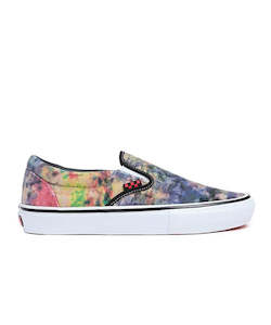 Vans: Vans Skate Slip-On Tie Dye Terry Shoe - Black / Multi