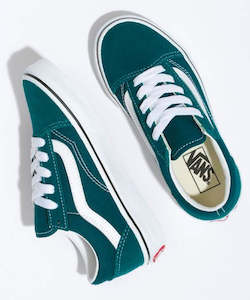 Vans: Vans Old Skool Color Theory Kids Shoe - Deep Teal