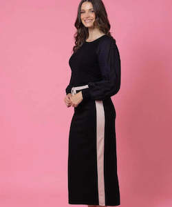 Womens Skirts: Charlo Mattie Sweater Skirt Black