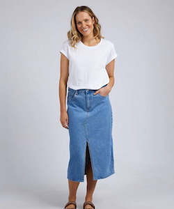 Foxwood Scout midi skirt - mid blue