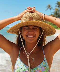 Womens Hats Beanies: Roxy Womens Sunshine On My Mind Straw Hat - Beige