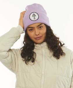 Womens Hats Beanies: Sisstrevolution Lazy Hazy Beanie - Soft Orchid