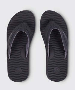 Footwear: Kustom Quest Jandal - Black