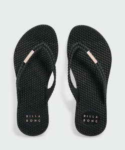 Footwear: Billabong Kicks Girls Jandal - Black