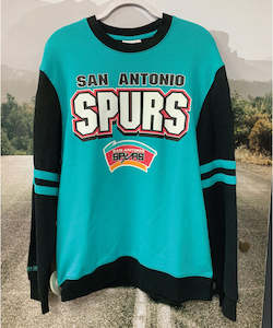 Mitchell & Ness All Over Spurs Crew 2.0 - Teal