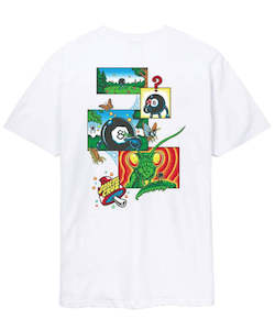Mens T Shirts Polos: Santa Cruz Winkowski 8Ballr Comic Front Short Sleeve Tee - White