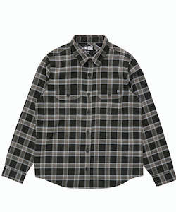 Salty Crew Fathom Check LS Shirt - Black