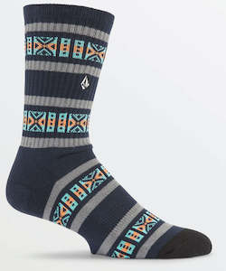 Volcom Dosage Stripe Socks PR - Navy