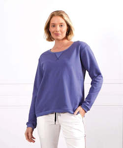 Womens Hoodies Sweatshirts: G7 Aki Sweatshirt - Navy