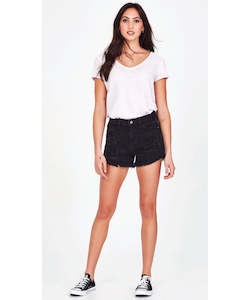 Womens Shorts: Junkfood Sofia Shorts - Black