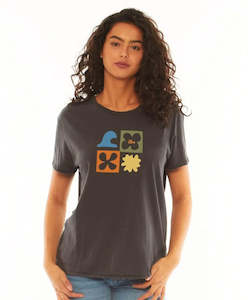 Womens T Shirts Tees: Sisstrevolution Sol Sisstr SS Knit Tee - Phantom