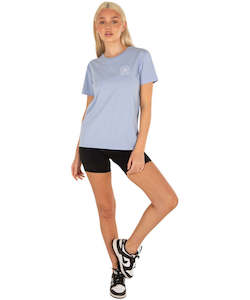 Womens T Shirts Tees: Unit Ladies Tees - Lotus - Light Blue