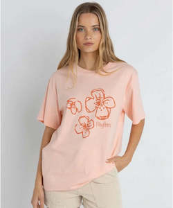Rhythm Paradise Floral Oversized T-Shirt - Pink