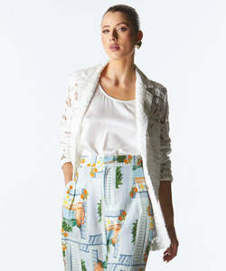 Fate + Becker Worth It Lace Blazer - Ivory
