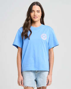 The Mad Hueys Hueys Good Life Womens SS Tee - Cornflower Blue