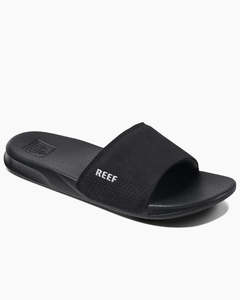 Footwear: Reef One Slide - Black