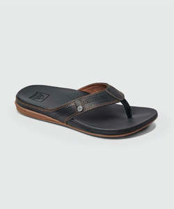 Reef Cushion Lux Mens Jandal - Black / Brown