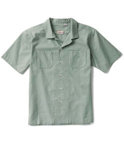 Mens Shirts: Vissla Natural Dye Eco SS Shirt - Chlorophyll