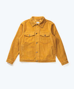 Mens Coats Vests Jackets: Rhythm Cord Trucker Jacket - Camel