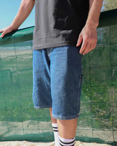 Volcom Labored Denim Utility Short - Indigo Ridge Wash