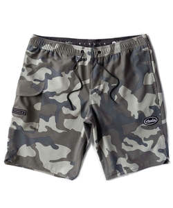 Mens Boardshorts: Vissla Long Sets 21" Elcolastic - Camo