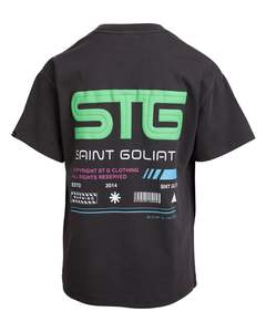 Saint Goliath Boys Turntable Tee - Washed Black