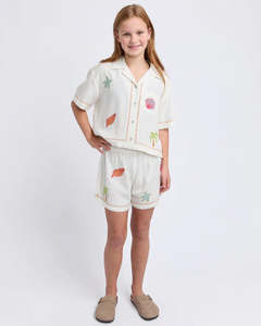 Eve Girl Sunrays Short - Vintage White