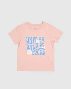 Girls: Unit Kids Tees - Willow - Pink