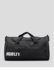 Travel Bags: Hurley Fastlane Overnight Barrel Bag - Black
