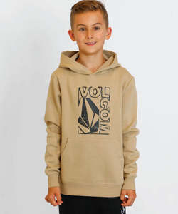 Volcom Boys Youth Stamped Pullover Fleece - Gravel
