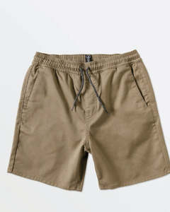 Volcom Boys Youth Frickin Elastic 15" Short - Khaki