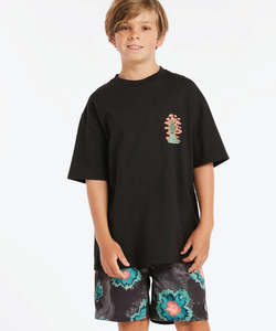 Volcom Boys Medal Petal Trunk - Black