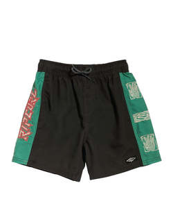 Rip Curl Boys Tropic Daze Panel Volley Shorts - Washed Black