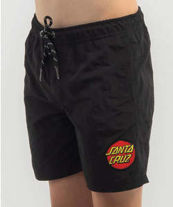 Boys Shorts: Santa Cruz Boys Classic Dot Cruzier Short - Black