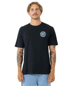 Santa Cruz Speed MFG Dot Puff Tee, Short Sleeve Regular Fit Tee - Off Black