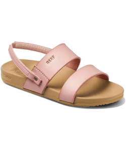 Girls Boys Jandals: Reef Little Cushion Vista Slides - Blush