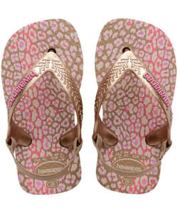 Girls Boys Jandals: Havaianas Baby Mini 5282 - Rose Gold